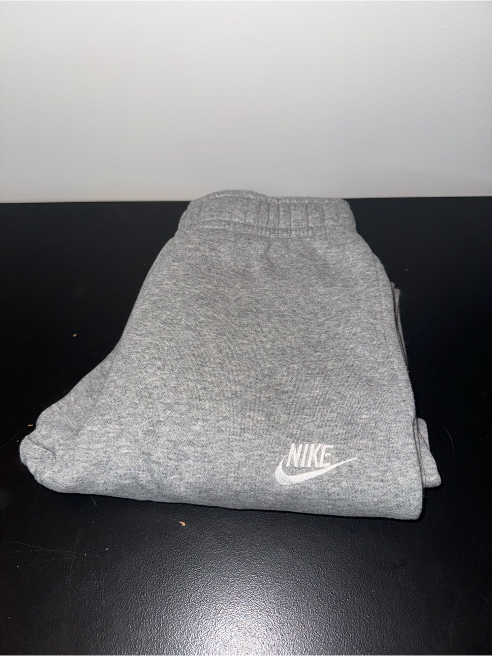 Nike Kids Gray Heather Fleece Joggers